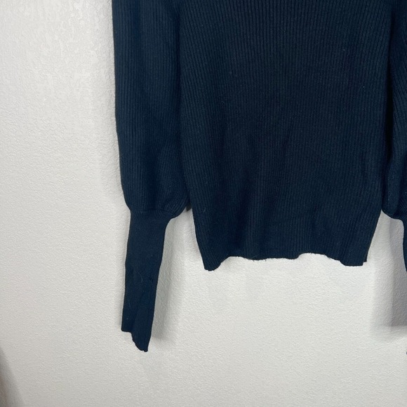 Farm Women Turtleneck Ribbed Pullover Sweater Small‎ Long Sleeve Black Capsule - Picture 5 of 12